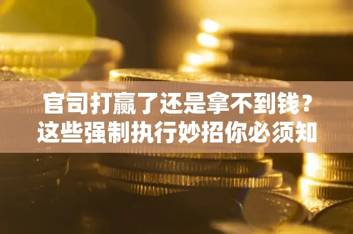 北京官司打赢了还是拿不到钱？这些强制执行妙招你必须知道