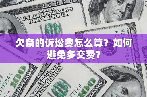 北京欠条的诉讼费怎么算？如何避免多交费？